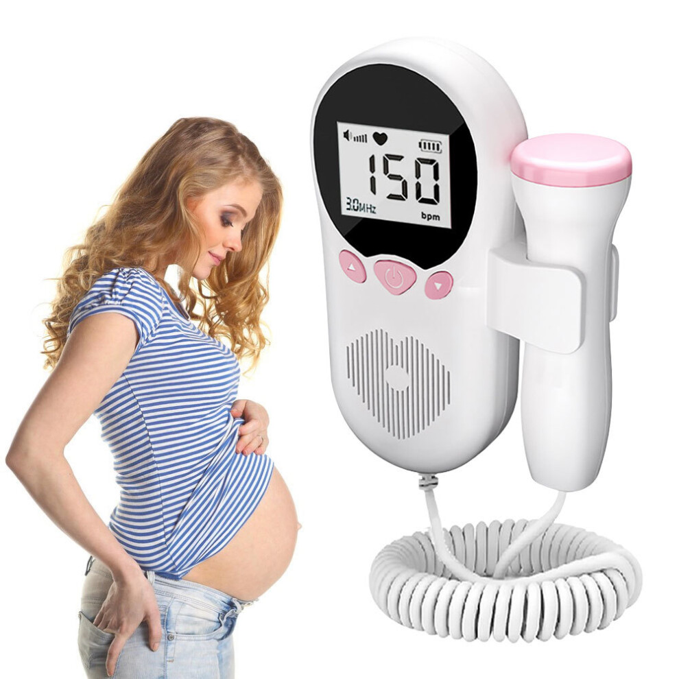 Goplushtoy Fetal Doppler Detector Baby Heart Beat Rate Probe Prenatal Monitor Ultrasonic For Pregnancy