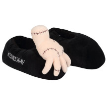 (S-M, Black) Wednesday Unisex Adult Slippers