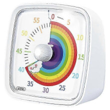 60-Minuten-Visual-Timer mit Nachtlicht, Countdown-Timer, Pomodoro-Timer mit Regenbogenmuster für Kinder