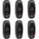 6pcs Lamp Switch, Toggle Switch 250V 10A Line Cord Rocker Switch Intermediate Switch with Led Indicator (Black) 1