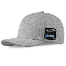 Music Cap Bluetooth Hat Wireless Smart Baseball Cap With Hd Stereo Speaker For Outdoor Multi-color Optional Gray
