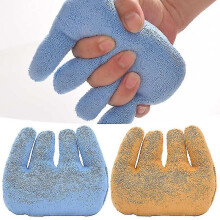 Handgreep met kussen voor het herstellen van handcontracturen, hulpmiddel voor vingerrevalidatie, vingerscheider, preventie van contracturen (blauw)