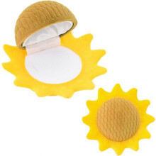 Scatola portagioie a forma di girasole, scatola regalo in velluto per anelli da donna, scatola per esporre anelli da matrimonio, scatola per anelli di