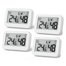 4er-Pack Mini-Hygrometer, Innenthermometer, Feuchtigkeitsmesser