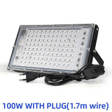 Solas Tuile LED UV 395nm 400nm Uiscedhíonach 220v 50w 100w Fluaraiseach do Chóisir Stáitse