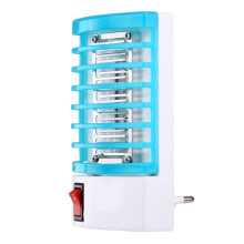 Lampe de nuit anti-moustiques à 4 LED, 1 W, efficace, 220 V CA (bleue)