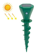 Outdoor Farm Mouse Repeller Solar Ultrasonic Rechargeable IP65 Waterproof Electronic Repeller(Green)