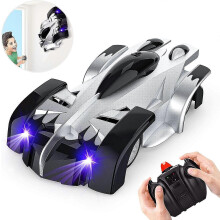 Auto telecomandata che si arrampica sui muri, doppia modalità, rotazione a 360, auto acrobatiche RC con faro, giocattolo ricaricabile per bambini, re