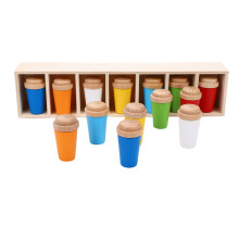 Flaschen-Farbzuordnungs-Spielzeug 14 Flaschen 1 Ständer 30x6x4.5cm