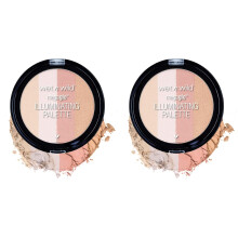 Blush Palette By Wet n Wild MegaGlo Illuminating Blush Makeup Powder Palette, Catwalk Pink, Highlighter Face Make Up (Pack of 2)