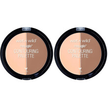 wet n wild MegaGlo Contour Palette, Dulce De Leche | Contouring Powder Face Kit | Flawlessly Sculpted Face (Pack of 2)