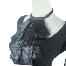 Princess Jabot Lace Collar for Halloween Costume Theme-Black