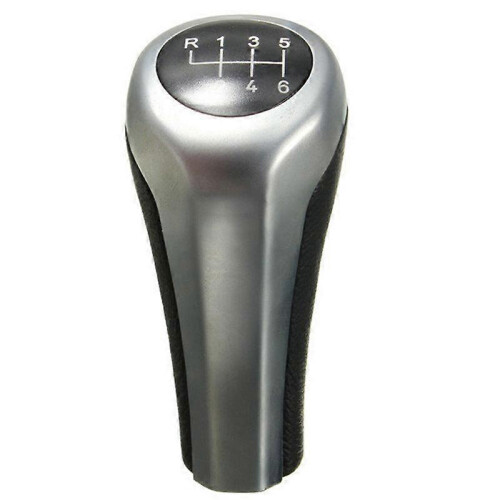 Gear Shift Knob for BMW 1 3 5 6 Series E46 E53 E60 E61 E63 E65 E81 E82 E83 E87 E90 E91 E92 X1 X3 X5 Chromed Matte Carbon Fiber-Carbon 5Speed 1
