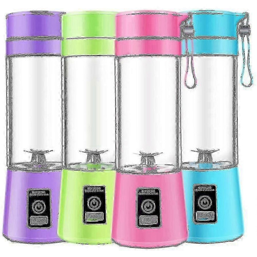 Blender électrique portable USB - 400 ml, 6 lames, rechargeable pour smoothies 2
