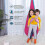 Altalena per bambini in cotone, sedia amaca per interni ed esterni, colore blu. 4