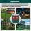 Ultrasonic Solar Power Ground-inserted Animal Repeller(Green) 4