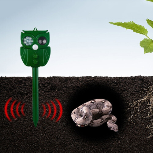 14LEDs Solar Ultrasonic Rat Repeller Outdoor Multifunctional Infrared Sensor Repeller 2