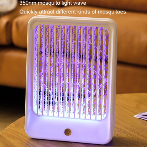Household USB Wall Mounted Mosquito Killer Lamp, Style: Plug-in Model White 2