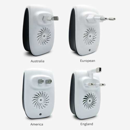 2 PCS Ultrasonic Electronic Mouse Repeller Household Mini Mosquito Repeller(White) 1