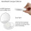 3.5 inch LED Compact Mirror Magnifying Makeup Mirror 2X Magnification with Light 3