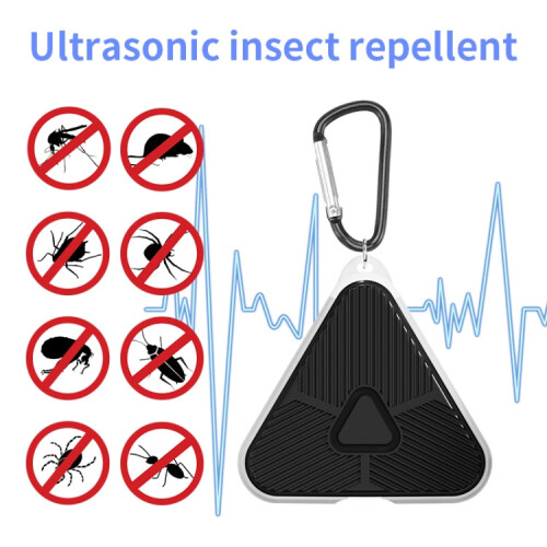Outdoor Camping Ultrasonic Portable Mosquito Repeller(Black) 2