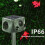 Four-Sided Solar Animal Repeller Bird Repeller Ultrasonic Rat Repeller(As Show) 3