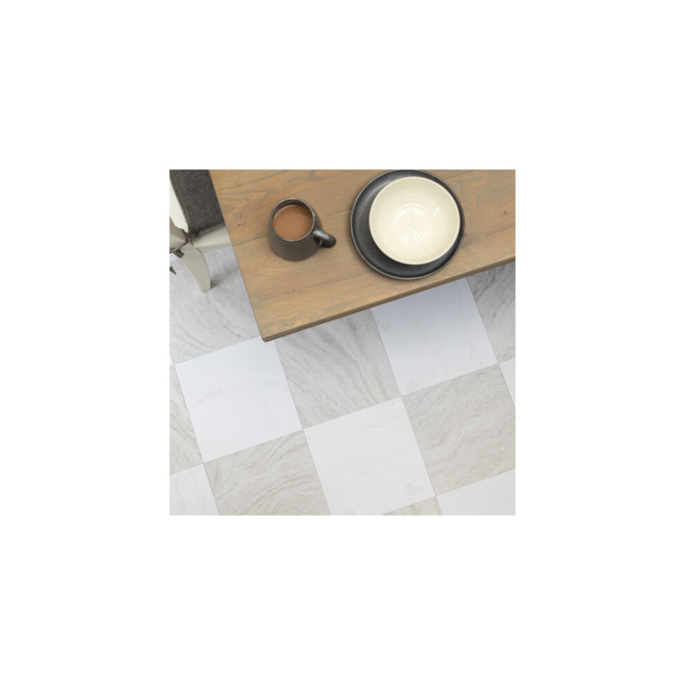 Floor Pops Bonneville Beige 30.48Cm X 30.48Cm Self-Adhesive Vinyl Floor Tiles