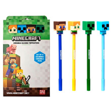 Minecraft Set mit 4 löschbaren Farbstiften zum Zeichnen