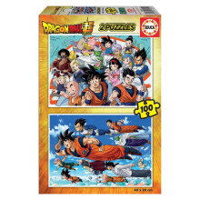 Dragon Ball Super 2x100-teiliges Puzzle für Fans und Sammler