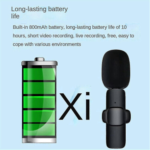 Wireless Lavalier Microph Mini Mic For Tiktok Recording Vlog Streaming Reduct 2
