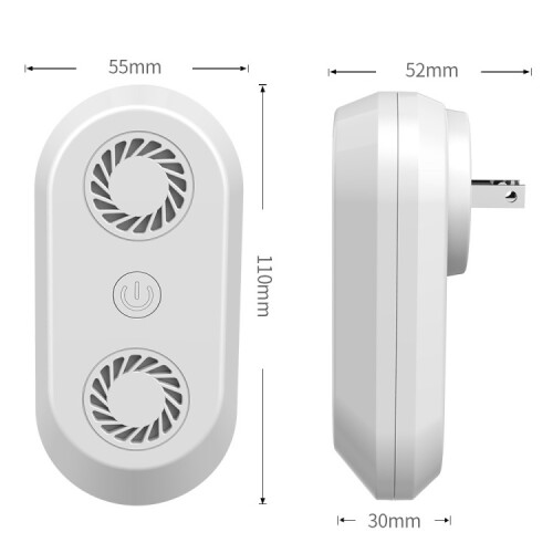 Ultrasonic Mosquito Repeller & Multifunctional Electronic Pest Repeller (White) 1