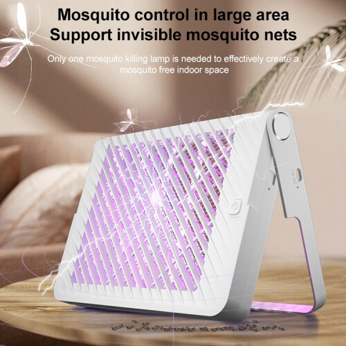 Foldable Electric Shock Mosquito Killer Lamp (White) 2