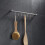 Ράγα κουζίνας από ανοξείδωτο ατσάλι για τοποθέτηση στον τοίχο, αποθήκευση σκευών 4