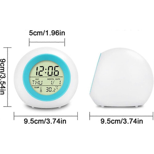 Ronde kinderwekker met Bluetooth-luidspreker 1