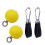 2Pcs Pull Up Ball With Heavy Duty Strap Non Slip Hand Exercise(Yellow) 2