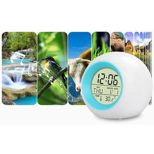 Ronde kinderwekker met Bluetooth-luidspreker 2