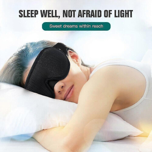 3d Sleeping Eye Mask Blocking Light Breathable Soft Padded Mask Cover Eyepatch 1