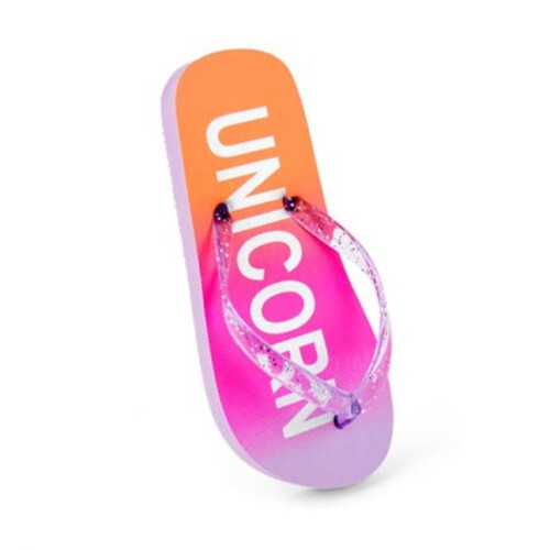 Sand Rocks Girls Unicorn Flip Flips
