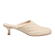 Burberry Womens/Ladies Quilted Lambs Leather Embroidered Mule Sandals