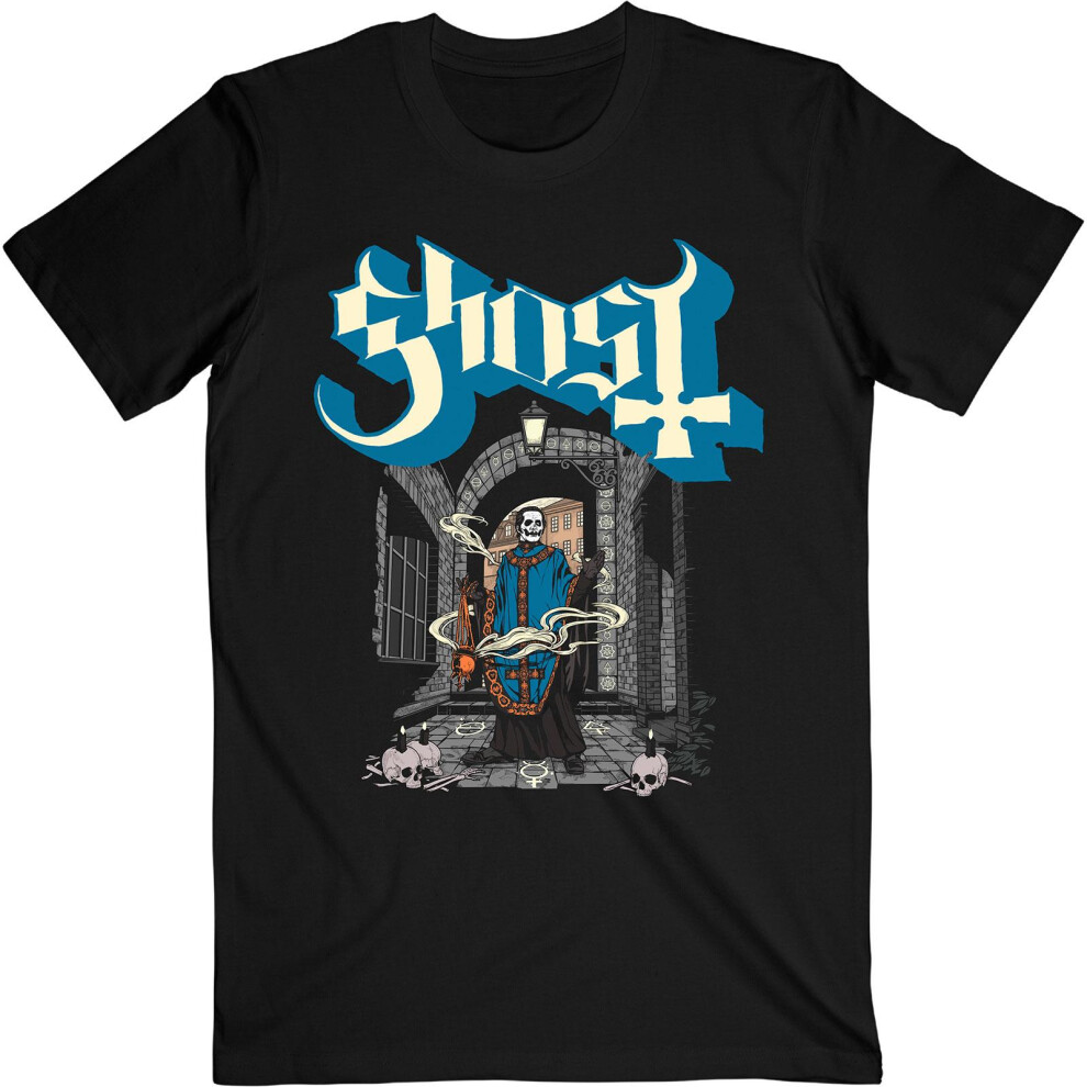 Ghost (Xxl, ) Unisex Adult Incense T-Shirt Black