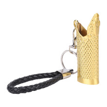 Zinklegierung Feuerzeuggehäusehalter 8 cm mit Goldgravur