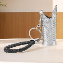 graue Zinklegierungs-Feuerzeughülle mit Lanyard, 3,1 Zoll