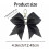 Shining Fabric Bowknot Keychain Secure Alloy Hook-Silver 3