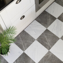 Floor Pops Bonneville Marble 30.48cm x 30.48cm Self-adhesive Vinyl Floor Tiles