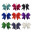 Lightweight Portable Bowknot Keyring Fabric Alloy Secure-Red 4