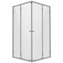 Baridi Corner Entry Shower Enclosure 900 x 900 x 1850mm with 6mm Tempered Glass - Chrome - DH299