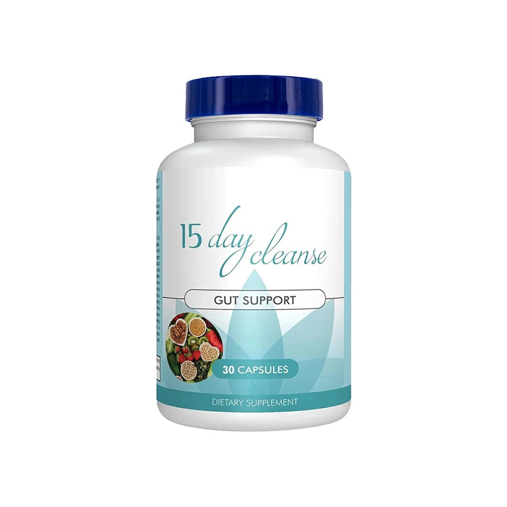 (1Pc) 15-Day Cleanse - Gut and Colon Support - Senna Leaf, Probiotics 30Caps