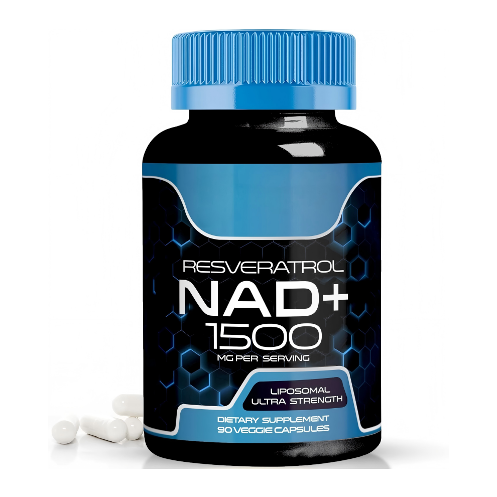 NAD+ Supplement 1500mg with Resveratrol | Cellular Health & Energy | 90 Caps