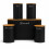 Oypla Oypla 5pc Black Bamboo Lid Kitchen Canister Storage Tin Set Bread Biscuits Tea Sugar Coffee 4