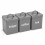 Oypla Oypla 5 Piece Grey Kitchen Canister Storage Tin Set Bread Biscuits Tea Sugar Coffee 7